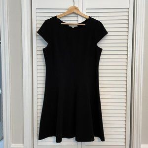 LOFT | Black Fit & Flare Dress | Size 10